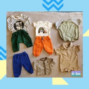 Bundle of clothing for baby boy 0-3 months
